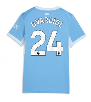 Manchester City Josko Gvardiol #24 Replika Hemmatröja Damer 2026-27 Kortärmad